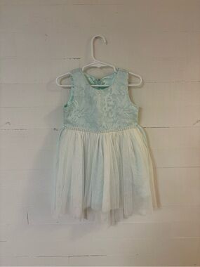 American Princess Girls Mint Green Tulle Party Dress 3T